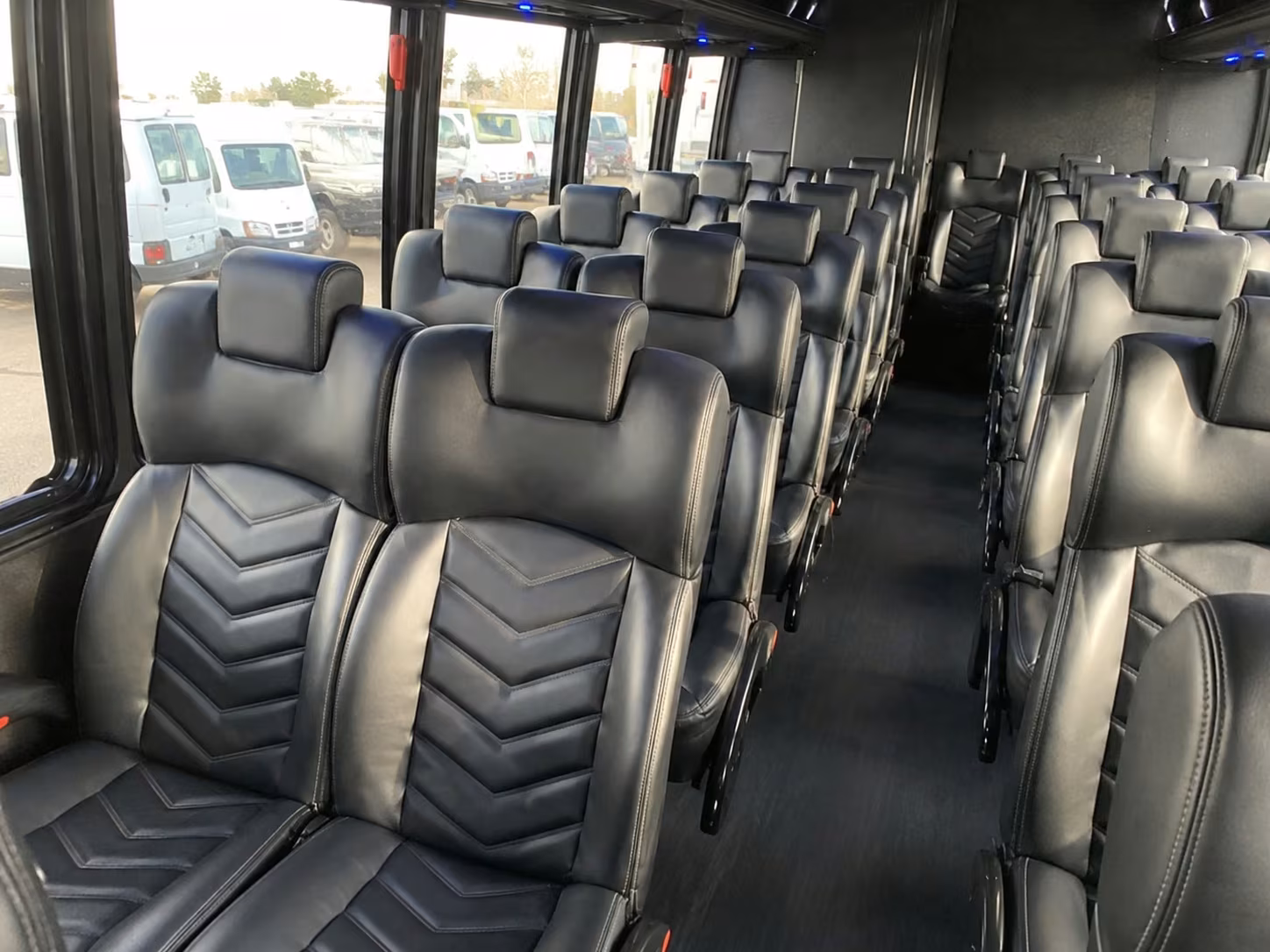 18 passenger minibus interior