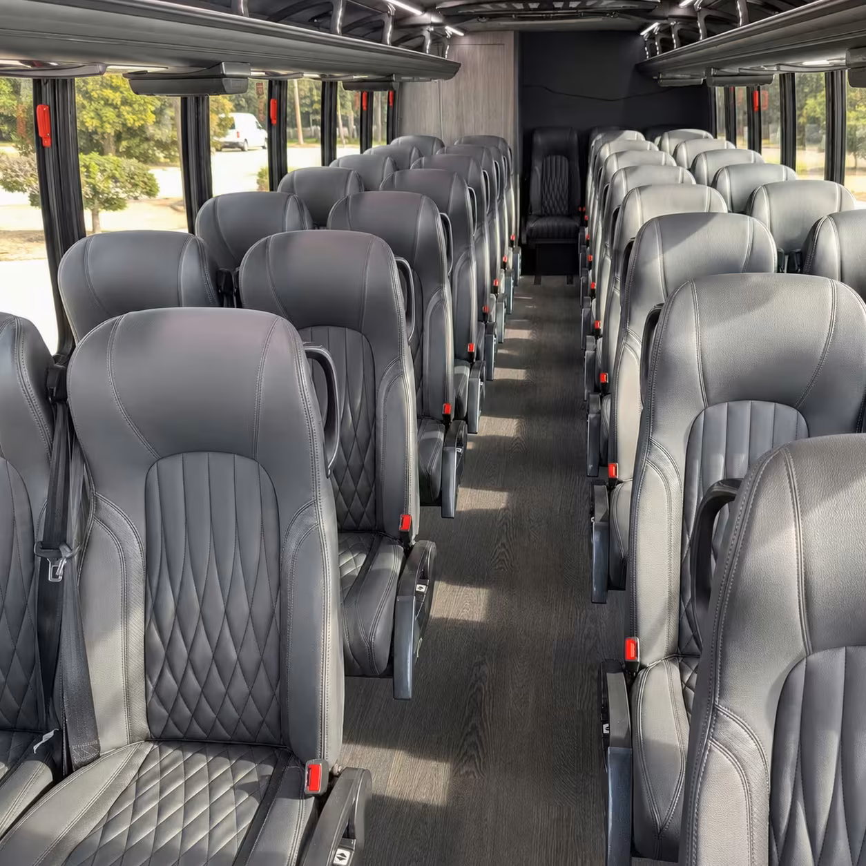 28 passenger minibus interior