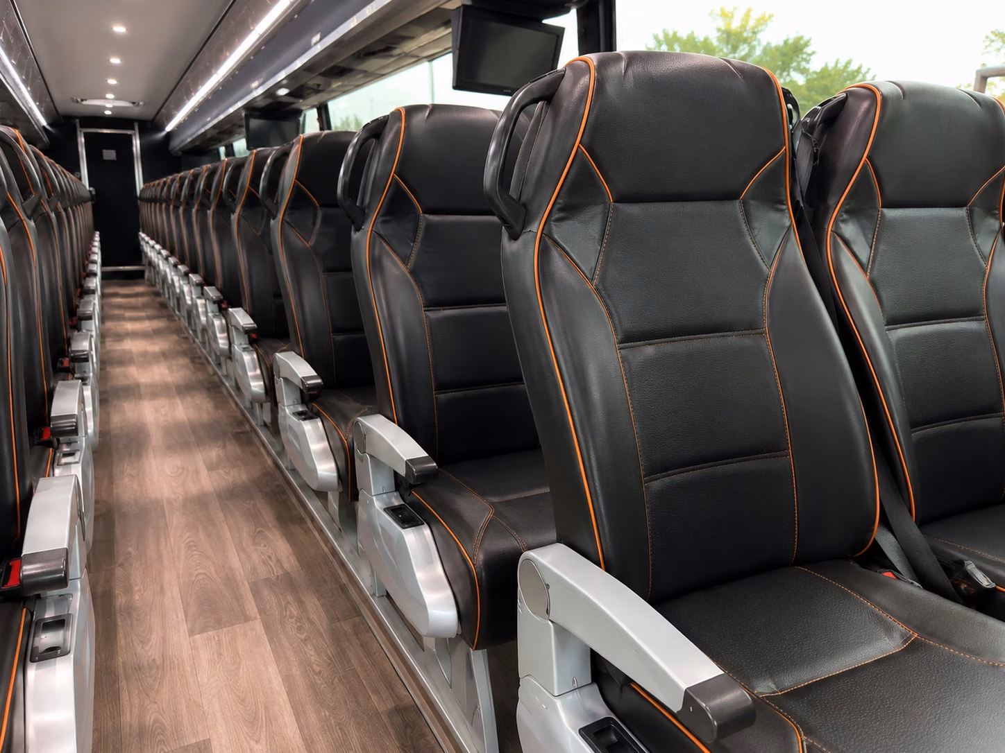 ada accessible charter buses for veteran groups in elizabeth
