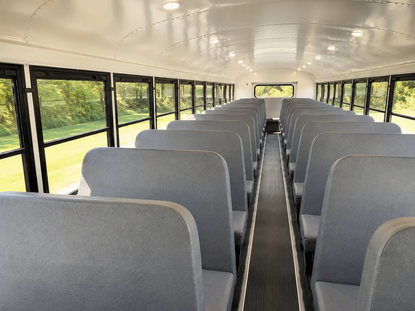 school bus inside