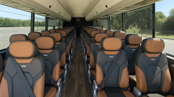 55 passenger charter bus interior plainfield