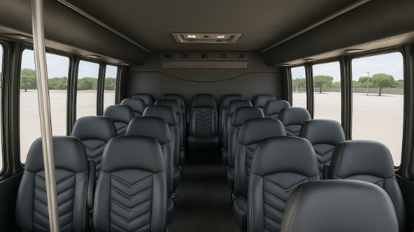 elizabeth 15 passenger minibus inside