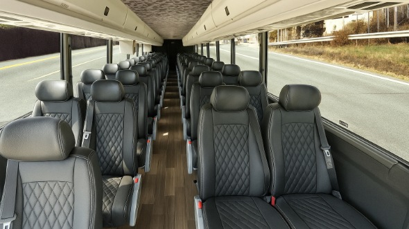elizabeth 18 passenger minibus inside