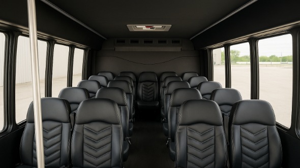 elizabeth 30 passenger minibus inside
