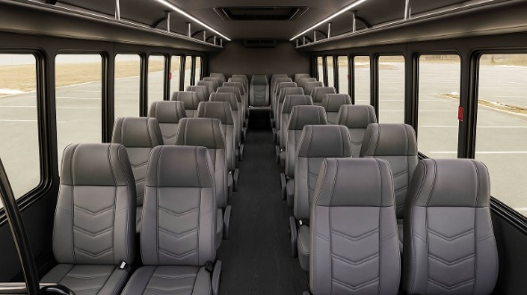 elizabeth 30 passenger minibus interior